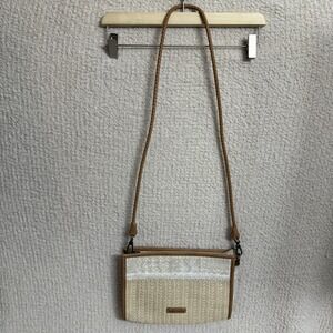 Sakroots Crossbody Purse Jute Woven Beige Tribal Print Purse‎ Handbag